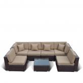 Комплект мебели из иск. ротанга YR822 Brown